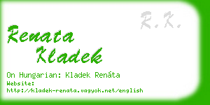 renata kladek business card